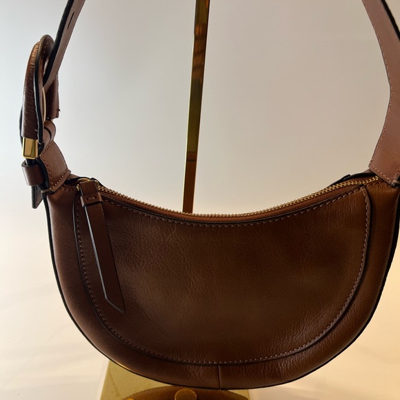 AUTHENTIC FOSSIL HARWELL LEATHER CRESCENT BAG - Picture 7 of 13